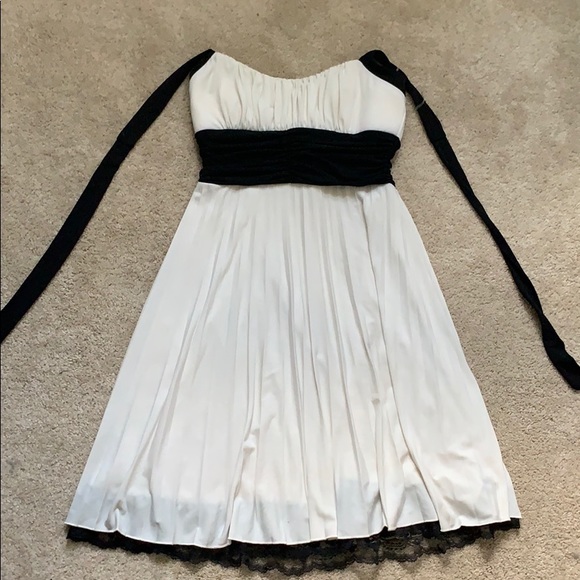 Black and White Mini Prom Dress - Picture 1 of 1